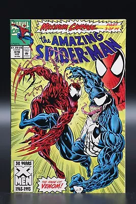 Buy Amazing Spider-Man (1963) #378 Mark Bagley Cover Maximum Carnage Part 3 NM- • 5.94£