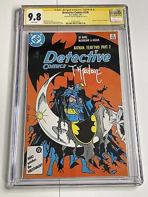 Buy DETECTIVE COMICS #576 CGC 9.8 SS Signed TODD MCFARLANE Batman Year Two RARE 1987 • 395.78£