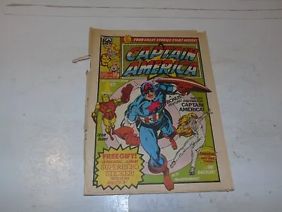 Buy CAPTAIN AMERICA Comic - No 1 - Date 25/02/1981 - UK Paper Comic • 9.99£