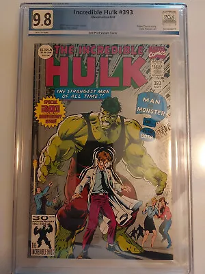 Buy The Incredible Hulk #393 REPRINT PGX 9.8 White Pages + Direct Edition • 126.50£