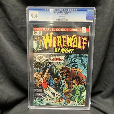 Buy Werewolf By Night 10 CGC 9.4 Bronze Age Horror Monster Comic Book • 276.60£