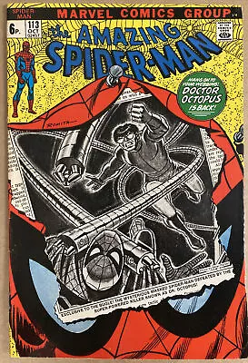 Buy The Amazing Spider-Man #113 Oct 1972 1st Hammerhead App Doc Ock App Key 🔑🔥🔑 • 49.99£