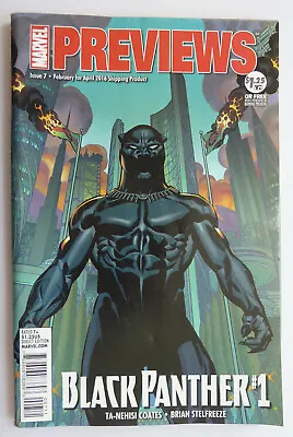 Buy Marvel Previews #7 - Black Panther March 2016 VF- 7.5 • 8.99£