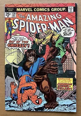 Buy AMAZING SPIDER-MAN #139 (1974) Marvel; Gerry Conway, Ross Andru; Grizzly; Fine • 16.09£