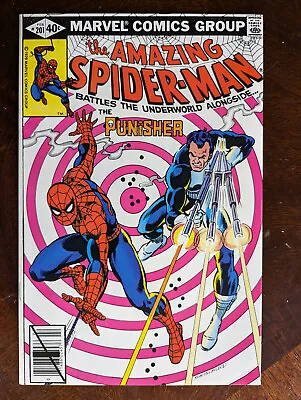 Buy Amazing Spider-Man #201 VF/NM (Q) Punisher Marvel 1980 Romita Classic Cover! • 51.62£