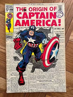 Buy Captain America #109 Front Cover Outlined With Pen • 100£