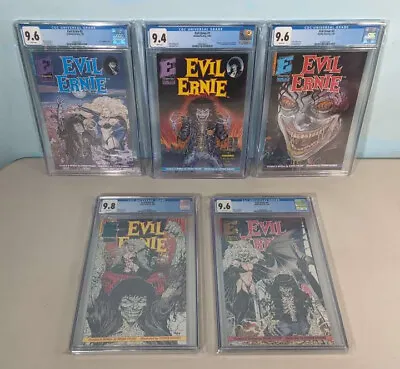 Buy Evil Ernie First Full Set - #1 2 3 4 & 5 - CGC 9.4 9.6 9.8 White - Lady Death • 1,838.90£