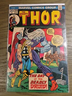 Buy Mighty Thor #209 (1973) 1st App Of Demon Druid Bronze Age Marvel Comics VF • 9.46£