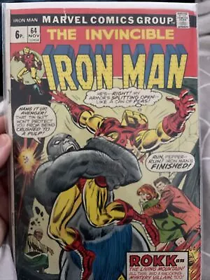 Buy INVINCIBLE IRON MAN #64 Marvel Comics (Bagged) 1st Rokk Appearance • 9.99£