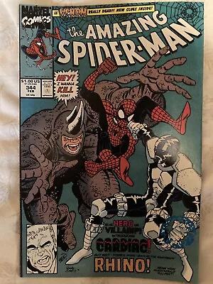 Buy The Amazing Spider-Man #344 Marvel Comics (1991) 1st Series 1st Print Near Mint • 19.18£