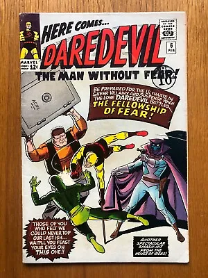 Buy MARVEL COMICS - DAREDEVIL #6 (1964) 1st Appearance Of Mr Fear - US CENTS • 138£