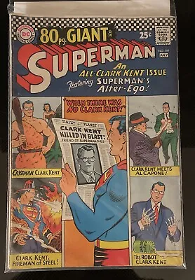 Buy 1967 SUPERMAN #197 Comic Book-80 PAGE GIANT-DC COMICS-FLASH-BATMAN • 35.98£