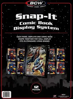 Buy BCW (12) Snap-It Comic Book Display System For Current And Silver Age Comics • 22.47£
