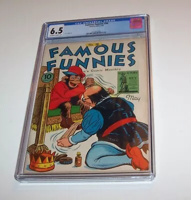 Buy Famous Funnies #94 - Eastern Color 1942 Golden Age Edition - CGC FN+ 6.5 • 193.70£