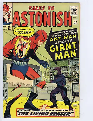 Buy Tales To Astonish #49 Marvel 1963 Ant-Man Becomes Giant Man ! • 197.65£
