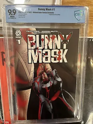 Buy Bunny Mask 1 **CBCS 9.9* Wicked Gator Comics Edition Silverbax Variant Cover 250 • 160.82£