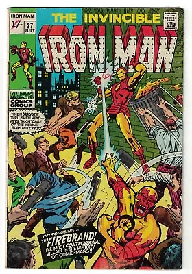 Buy Marvel Comics IRON MAN 27 VG+ 4.5  Avengers Firebrand • 21.99£