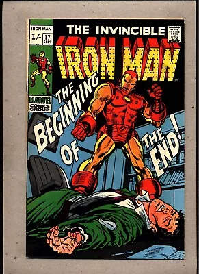 Buy Invincible Iron Man #17_september 1969_very Fine+_ Beginning Of The End _uk! • 9.50£