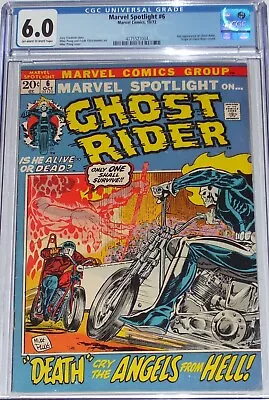 Buy Marvel Spotlight #6 CGC 6.0 Oct 1972 2nd Appearance Ghost Rider & Origin Retold. • 98.49£