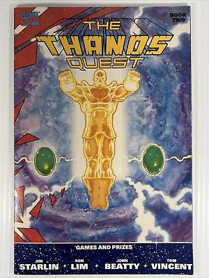 Buy The Thanos Quest #2 KEY Infinity Gems Square Bound Jim Starlin Marvel 1990 NM • 10.39£