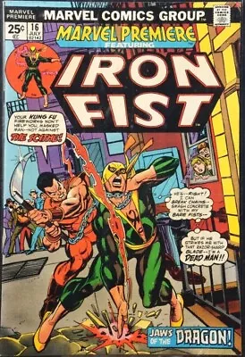 Buy Marvel Comics Group #16 - Marvel Premiere - Iron Fist (16 July 02142) - 1972 • 18.99£