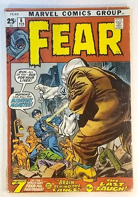 Buy FEAR #6 MARVEL COMICS 1972 VG- REPRINTS Journey Into Mystery #79 JACK KIRBY ART • 6.35£
