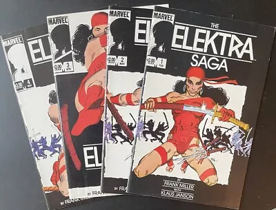 Buy Elektra Saga #1 #2 #3 #4 Complete! Daredevil #168 1st Appearance Elektra! Miller • 7.99£