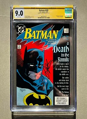 Buy 🔥Batman #426 CGC 9.0 SS Signed By Jim Starlin, Iconic Mike Mignola Cover 🔥 • 197.57£