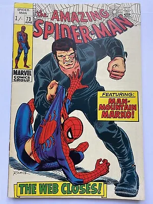 Buy AMAZING SPIDER-MAN #73 Romita Silver Age Marvel 1969 FN+/VF- • 57.95£