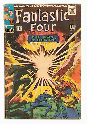 Buy Fantastic Four #53 VG 4.0 Second Ever Black Panther - Key Issue • 35.95£