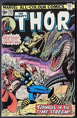 Buy Mighty Thor #243 Time Twisters Fine Condition 1976 • 5.95£
