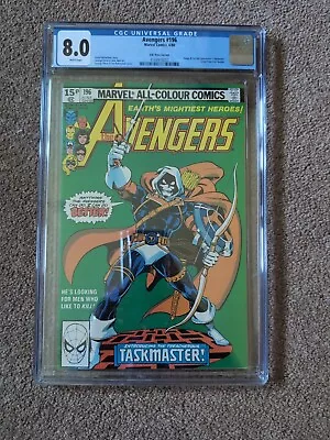Buy The Avengers #196 Taskmaster - CGC Graded 8.0 - Marvel Comic - 1980  • 100£