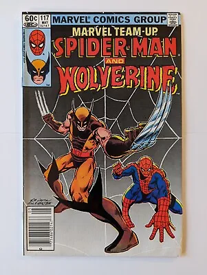 Buy Marvel Team-up #117 (Marvel 1982) Newsstand Variant Spider-Man! Wolverine!, NM- • 20.02£