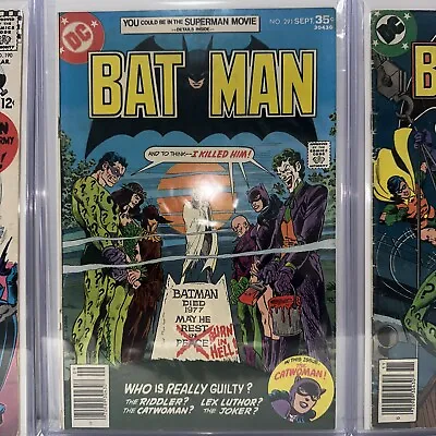 Buy Batman # 291 (1977) Jim Aparo Cover Batman's Rogue's Gallery Fine (4.0) • 19.79£