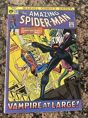 Buy Amazing Spider-Man #102 (Marvel 1971) Key 2nd Morbius VF • 120.64£