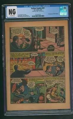 Buy Action Comics #51 CGC DC Comics 1942 1st Appearance The Prankster • 90.98£
