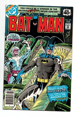 Buy Batman #308 Newsstand - Mr Freeze - 1st Tiffany Fox - 1979 - FN/VF • 27.75£