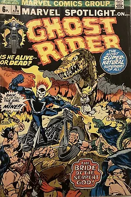 Buy Marvel Spotlight Ghost Rider # 9 April 1973 “the Bride Of Serpent God  1 Owner • 23£
