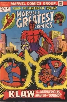 Buy Marvel's Greatest Comics #43 1973 Reprints Fantastic Four #56 1965 • 7.99£
