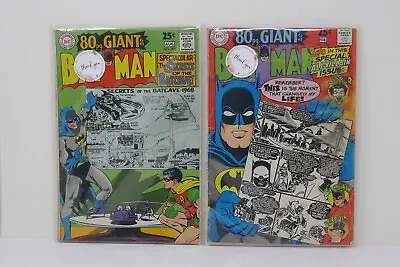Buy DC Comics 1968 Batman #198 Joker #203 Batcave 80 Page Giant Comic Books • 31.97£