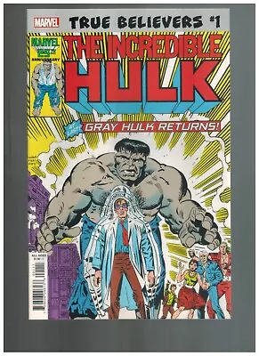 Buy True Believers: Incredible Hulk #324 - Gray Hulk Returns VF/NM 2019 Marvel Comic • 3.13£