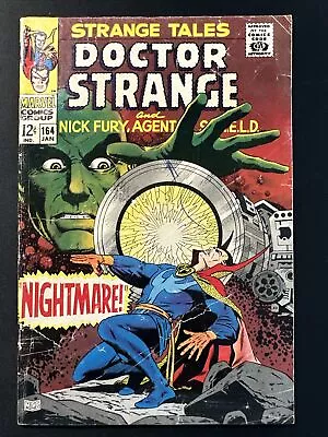 Buy Strange Tales #164 Marvel Comics Silver Age Nick Fury SHIELD 1st Print 1966 G/VG • 10.26£
