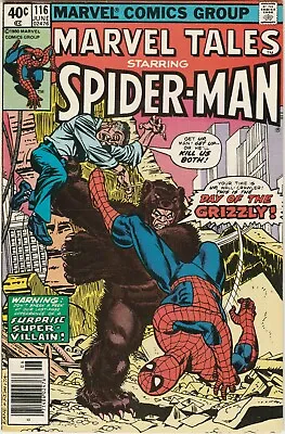 Buy Marvel Tales Starring Spider-man #116 June 1980 Marvel Comics Newsstand Edition • 7.98£