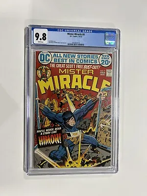 Buy Mister Miracle 9 Cgc 9.8 White Pages DC Comics 1972 Jack Kirby • 321.70£