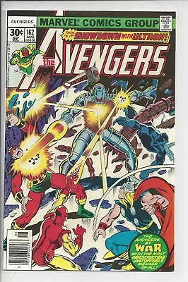 Buy Avengers #162 VF+ (8.5) 1977 - George Perez Cover - 1st Appearance Jocasta • 23.72£