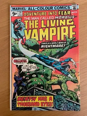 Buy Marvel Comic - Fear- Morbius The Living Vampire Issue 29 From 1975 • 4.99£