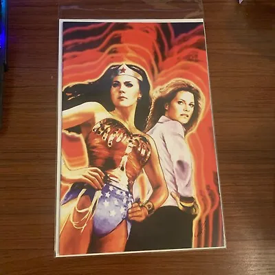 Buy Wonder Woman '77 Meets The Bionic Woman 1 Nm 1:10 Incentive Virgin Variant 2017 • 7.10£