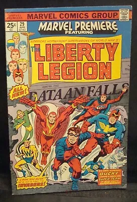 Buy Vintage 1976 Marvel Premiere Featuring  The Liberty Legion  #29 VF Condition!  • 5.52£