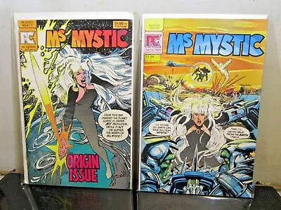 Buy Ms Mystic #1,#2 Pacific Comics Origin Issue October 1987 Neal Adams BAGGED BOARD • 14.10£