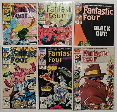 Buy Fantastic 4 Four #293-298 (294 295 296 297) MARVEL 25th FRAME COVER SET 1986 LOT • 10.50£
